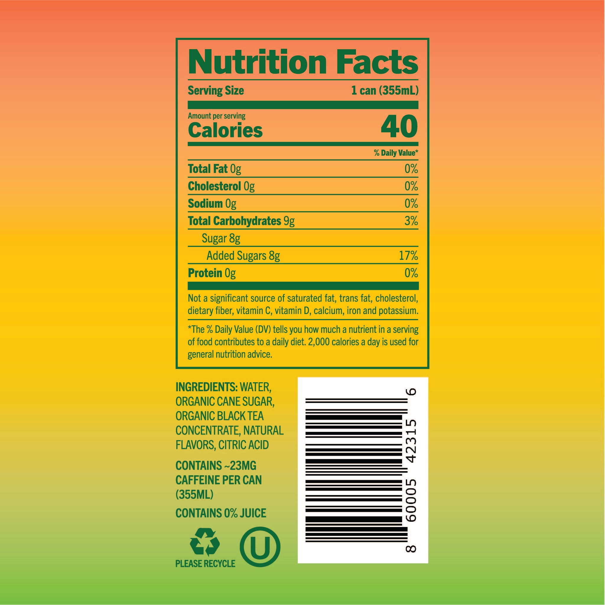 Brooklyn Best Mango Tea - 12 Pack